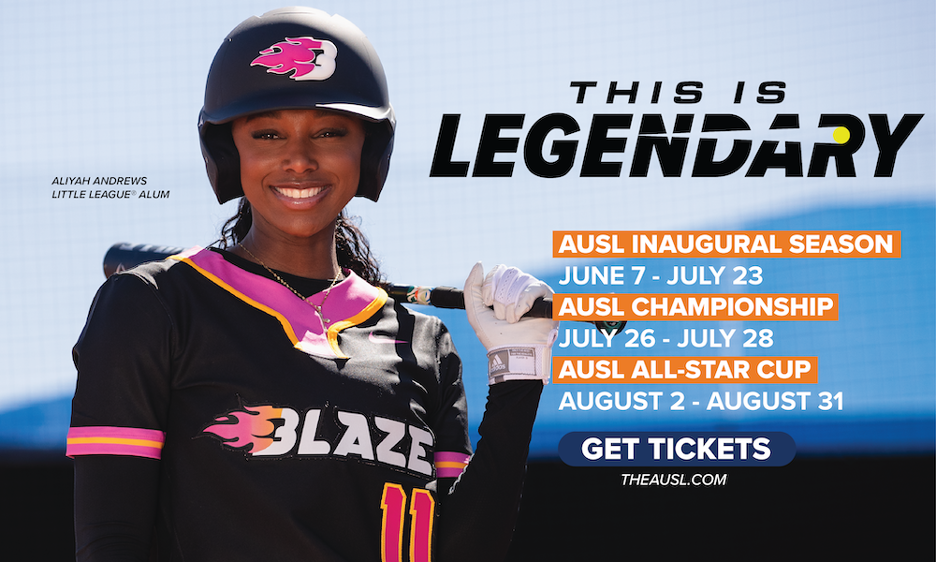 Aliyah Andrews Little League Alum. This is Legendary. AUSL Inaugural Season. June 7- July 23. AUSL Championship. July 26-July 28. AUSL All-Star Cup. August 2-August 31. Get Tickets. TheAUSL.com