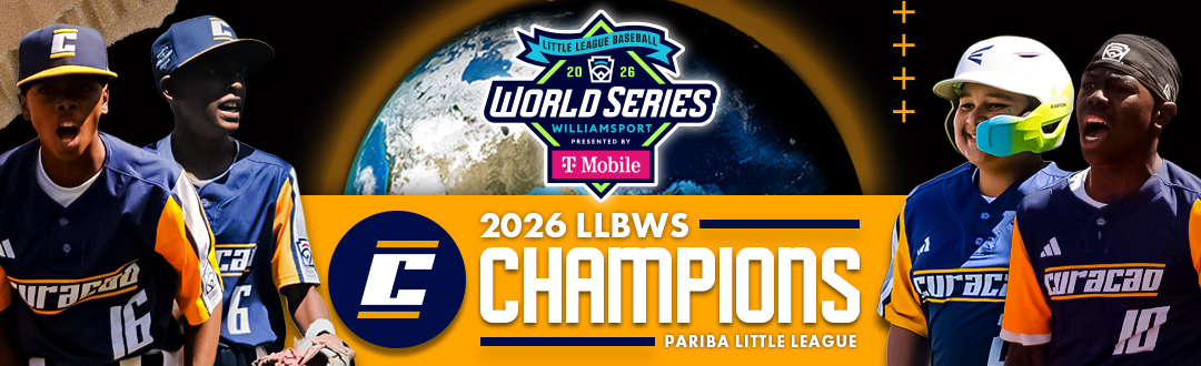 2026 LLBWS Champions. Curacao, Pariba Little. League.